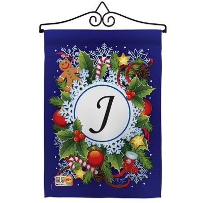 Double Sided 18.5'' H x 13'' W Polyester Christmas Flag Set
