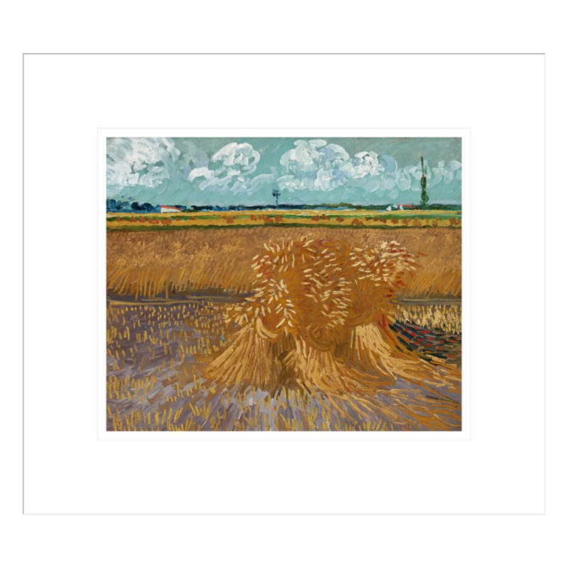 Wheat Field by Vincent van Gogh -Framed Giclee Print, 13.75" H x 15.4" W