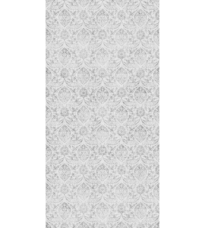 Agra Gray Cushioned Kitchen Mat, Rectangle 3' x 9'