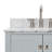 Flynt 61'' Double Bathroom Vanity with Carrara Marble Top-64627185