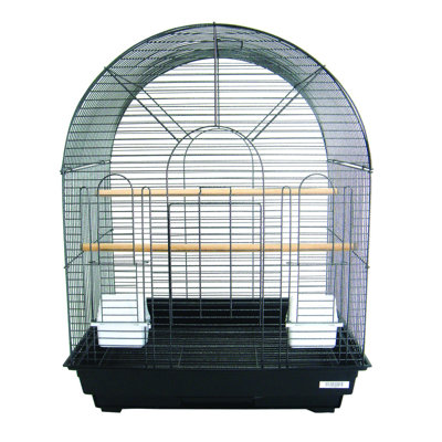 26'' Steel Dome Top Table Top Bird Cage with Perch