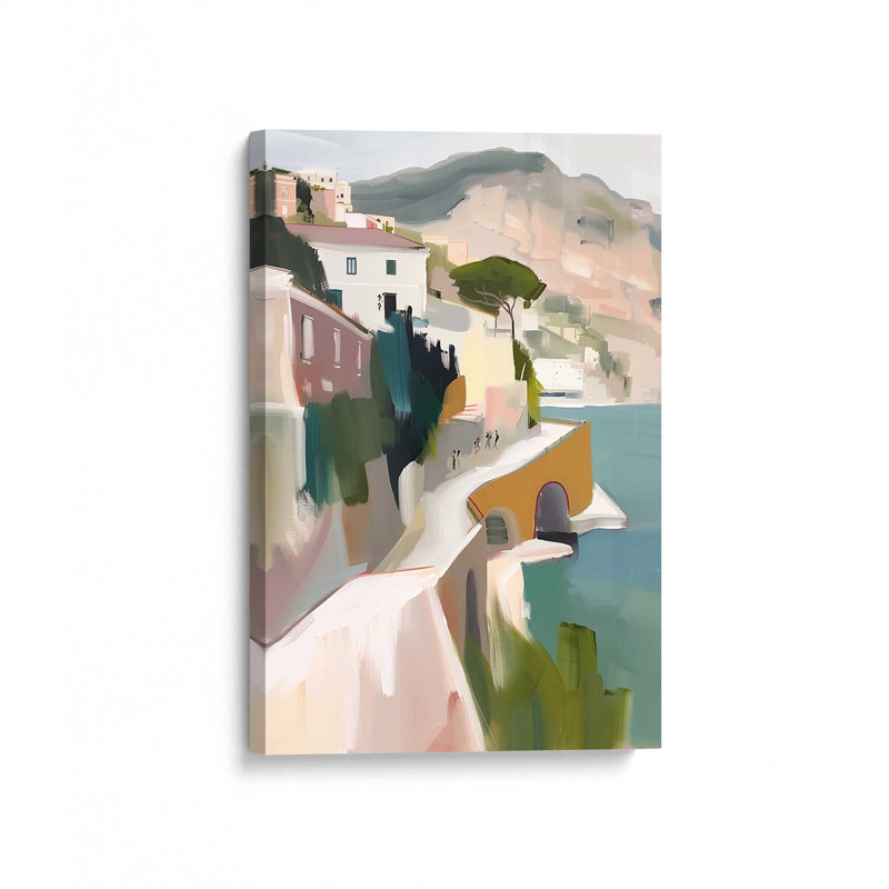 Cliffside Coastal Path I, H 48 po x l 32 po, Toile tendue, Toile tendue