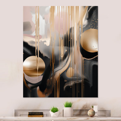 Glam Abstract Wall Decor on Metal