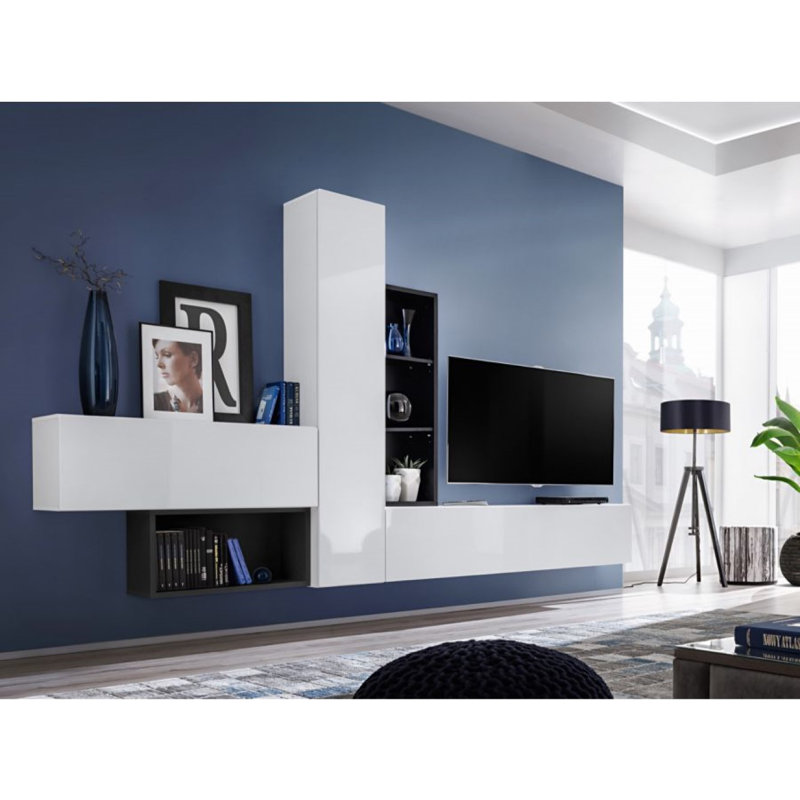 Maysonet Unfinished Floating Entertainment Centre for TVs up to 60", Black