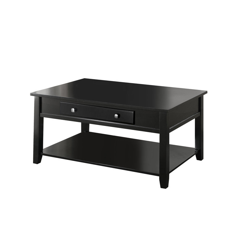 Malachi Black Finish Coffee Table W/Lift Top