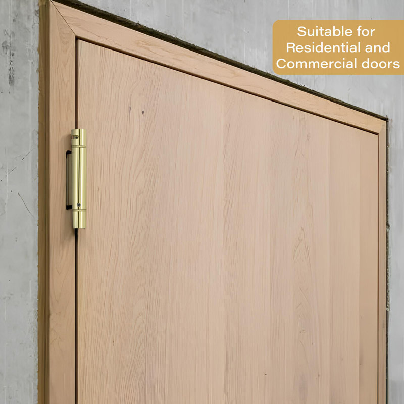 64'' x 64'' Steel Surface Mount Hinge, Polished Brass