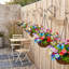 Faux paniers artificiels à fleurs suspendus pour l'extérieur-1092249100