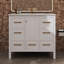 Armoire de meuble-lavabo autoportante en bois massif 36 po avec 5 tiroirs 36 po-765934764