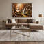 «Dogs Welsh Terrier», art mural sur toile noire