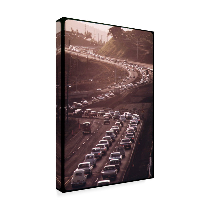 « rush hour », reproduction de photo sur toile tendue, H 19 po x l 12 po x P 2 po