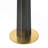 Modern Square Negotiation Table - 85Cm Black Sintered Stone Top, Black Wooden Legs With Golden Metal Base-341698844