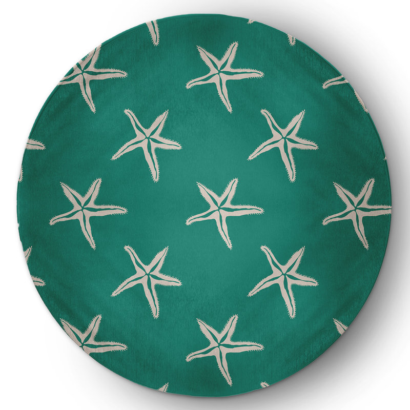 Warkentin Chenille Geometric Indoor Rug, Round 5'