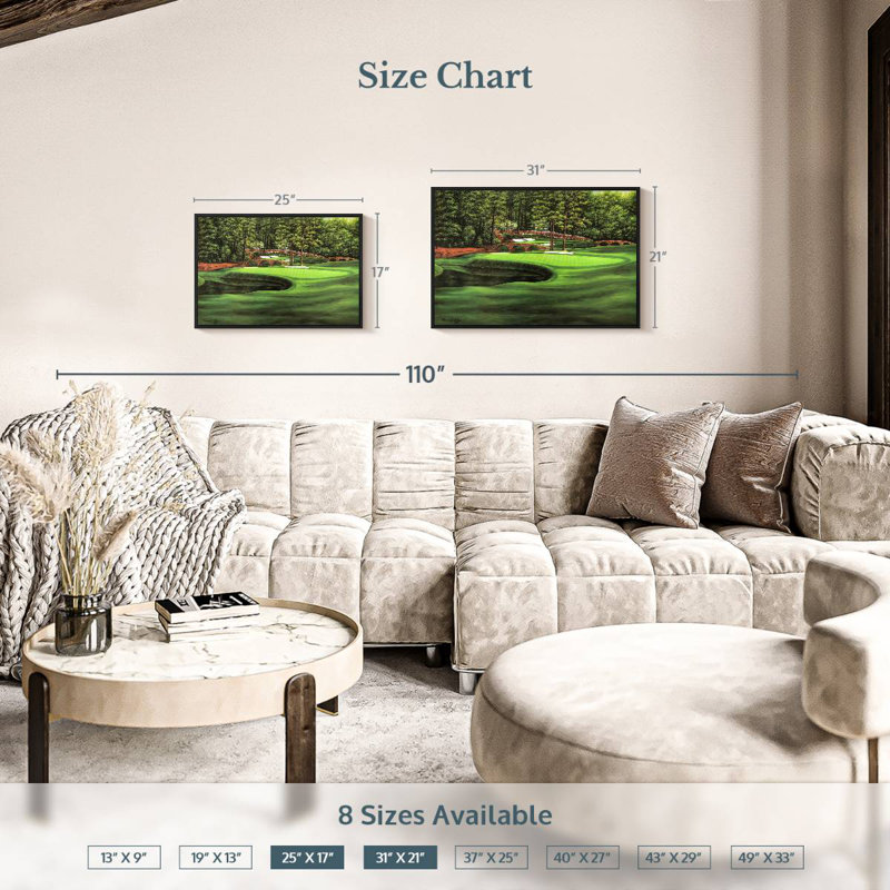 Sireci Augusta National 11th Hole I, 17" H x 25" W