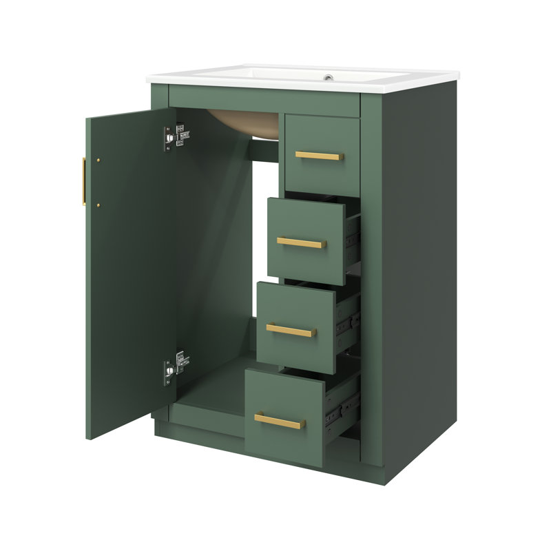 Meuble-lavabo moderne (doit inclure le meuble-lavabo et le lavabo) avec rangement