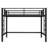 Loft Bed Twin Xl, Heavy Duty Loft Bed Frame With 2 Build In Ladder And Full Length Guardrail, Easy Assemble, Noise Free Design, No Box Spring Needed, Black-2124678776