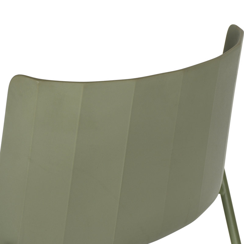 Outdoor Dining Side Chair, Green