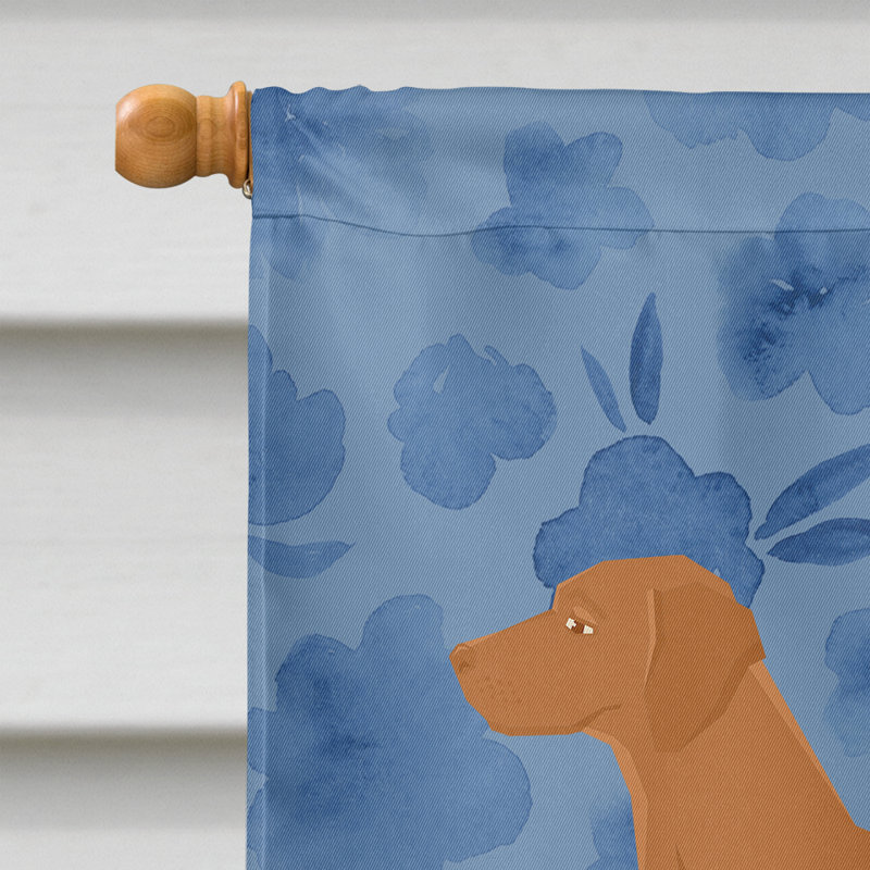 Caniche en polyester à 2 côtés 40 x 28 po standard welcome drapeau maison, Braque hongrois à poil court