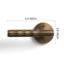 Brass Diamond Pattern Designer Model Privacy Door Lever-107376563