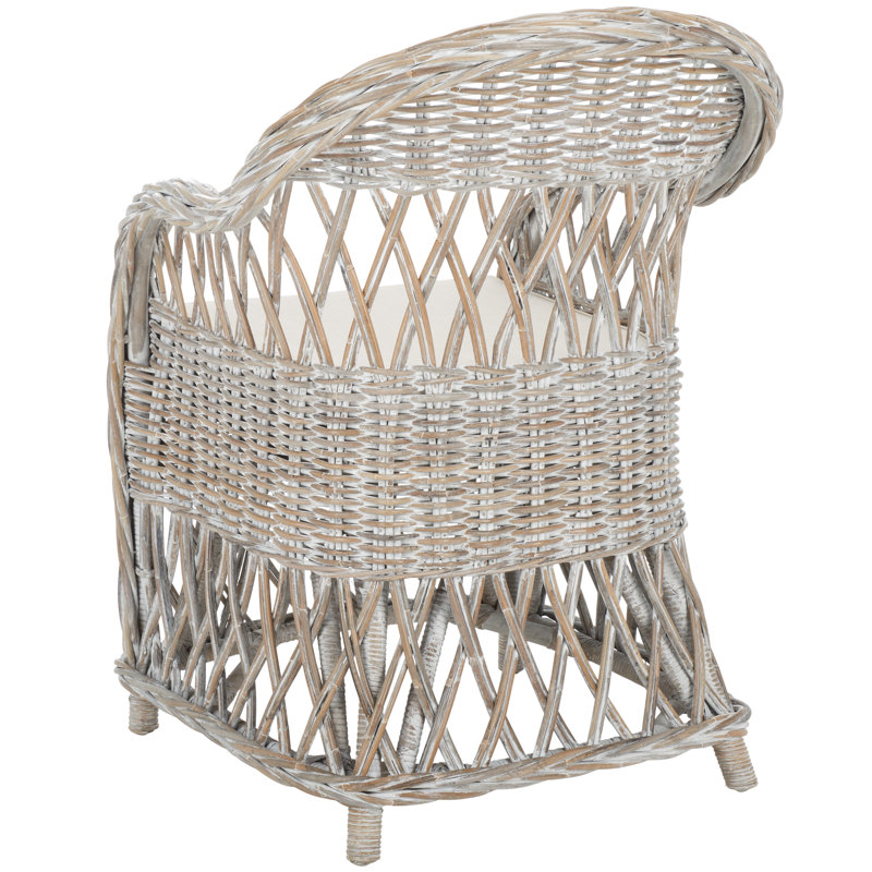 Sephina Upholstered Armchair, Gray White Wash