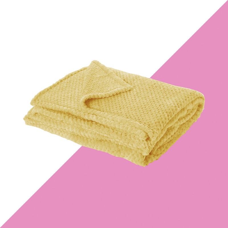 Kimran Throw Blanket, W200 x L240cm, Yellow