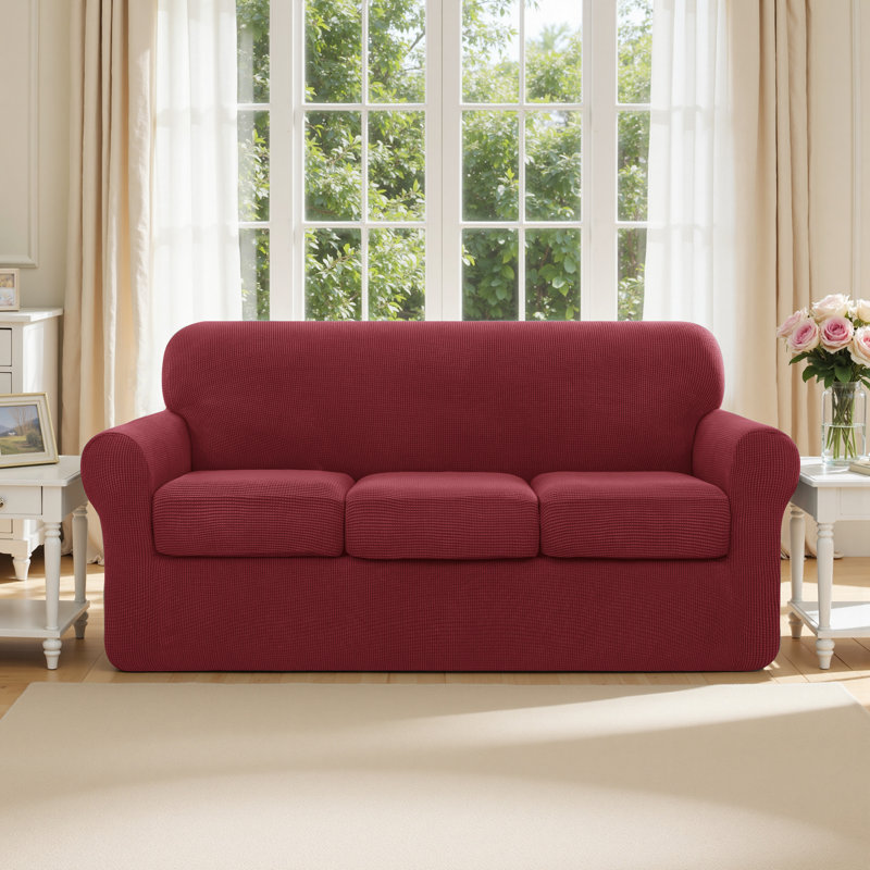 Housse pour canapé Pizarro, Mélange de polyester vin