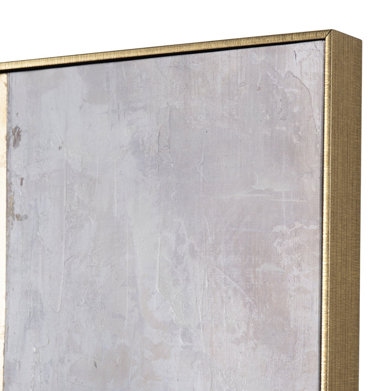 Blair Abstract Gold Framed Canvas Wall Art