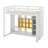  Wood Loft Bed With Wardrobe, Storage Shelves And Cabinet-116489205-116489207
