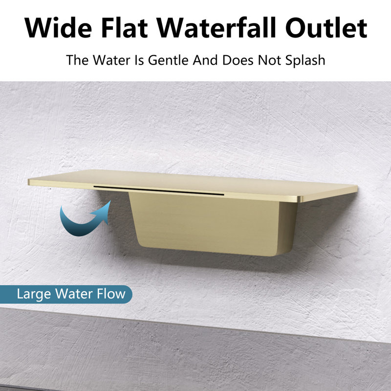 Single-handle Bathroom Faucet, Brushed Gold
