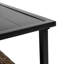 Table basse 4 pièces avec coussins épais et table d'appoint en acier Blue Patio Garden