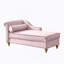 Méridienne luxueuse en velours avec rangement dissimulé pour un confort ultime-320601037