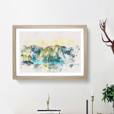Phi Phi Islands in Thailand - Picture Frame Painting Print