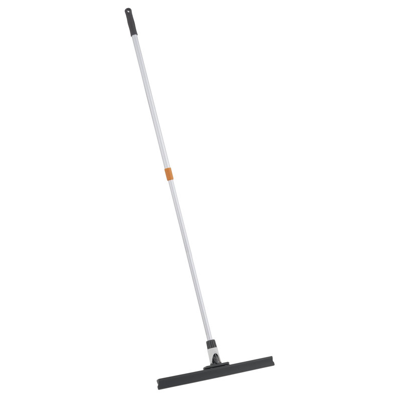 Raclette de plancher Superio pour béton, carrelage, stratifié, garage, plancher de salle de bain - Poignée longue télescopique de 34 à 60 po