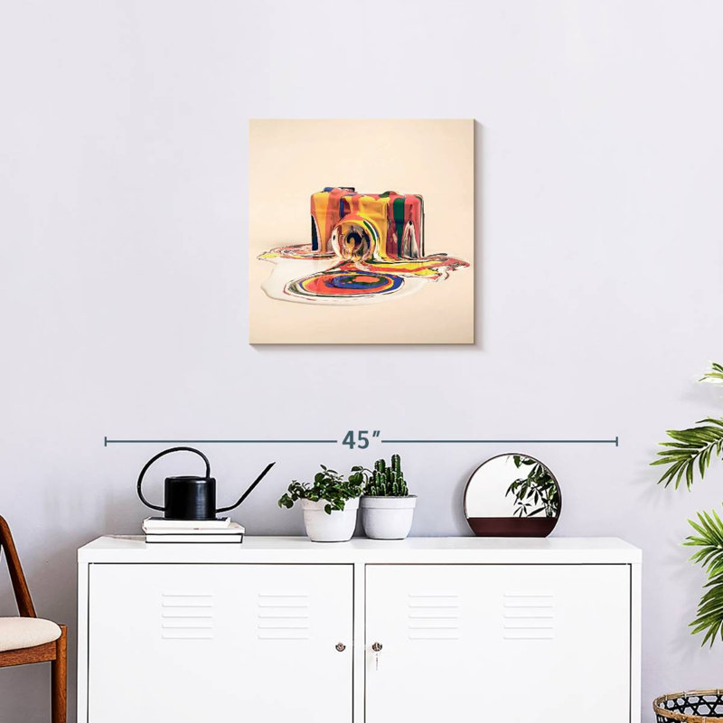 Caméra recouverte de peinture Senne, H 20 po x l 20 po