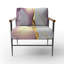 Cress - Fauteuil d'appoint rembourré en marbre-1850702119