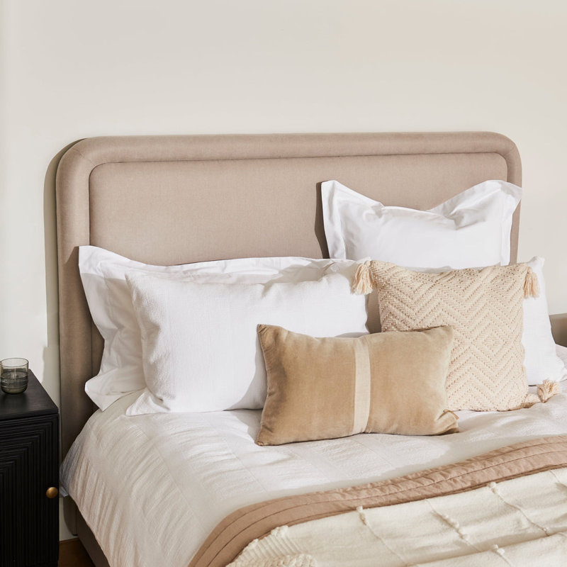 Ottoman Bed, Double, Soft Beige