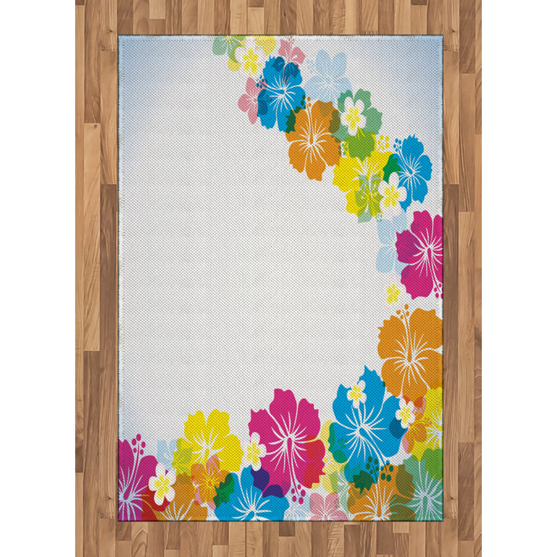 Tapis décoratif Luau, Rectangle— 4 pi x 5 pi 8 po