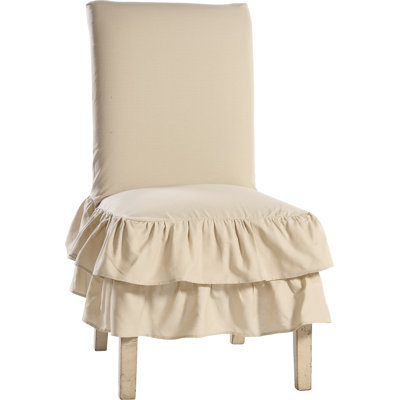 Cotton Box Cushion Dining Chair Slipcover