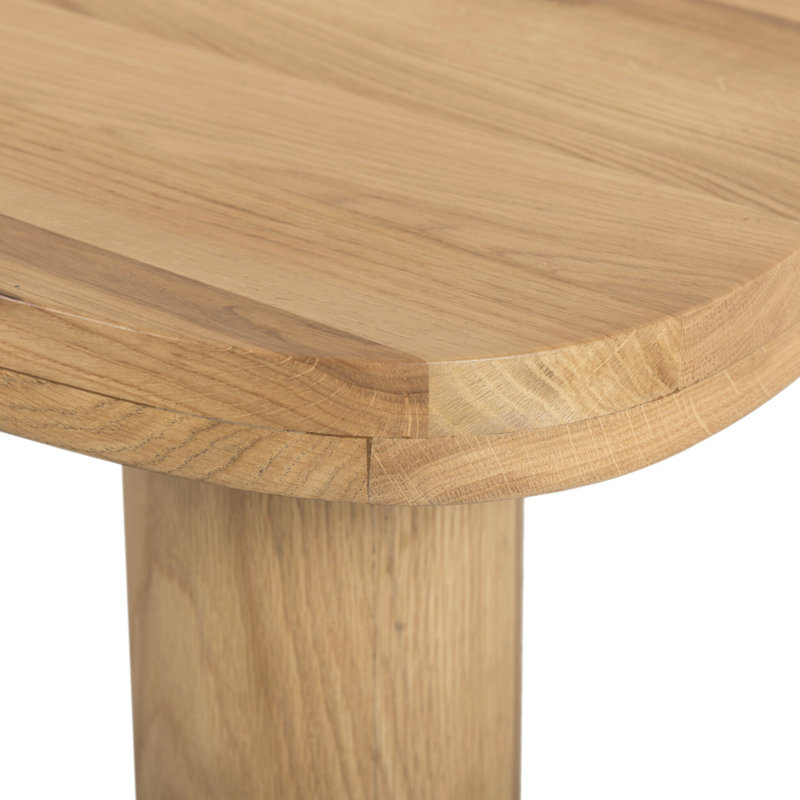 Zion Coffee Table - Small Table - Merlot, Natural Oak, 15" H x 25.5" L x 36" W