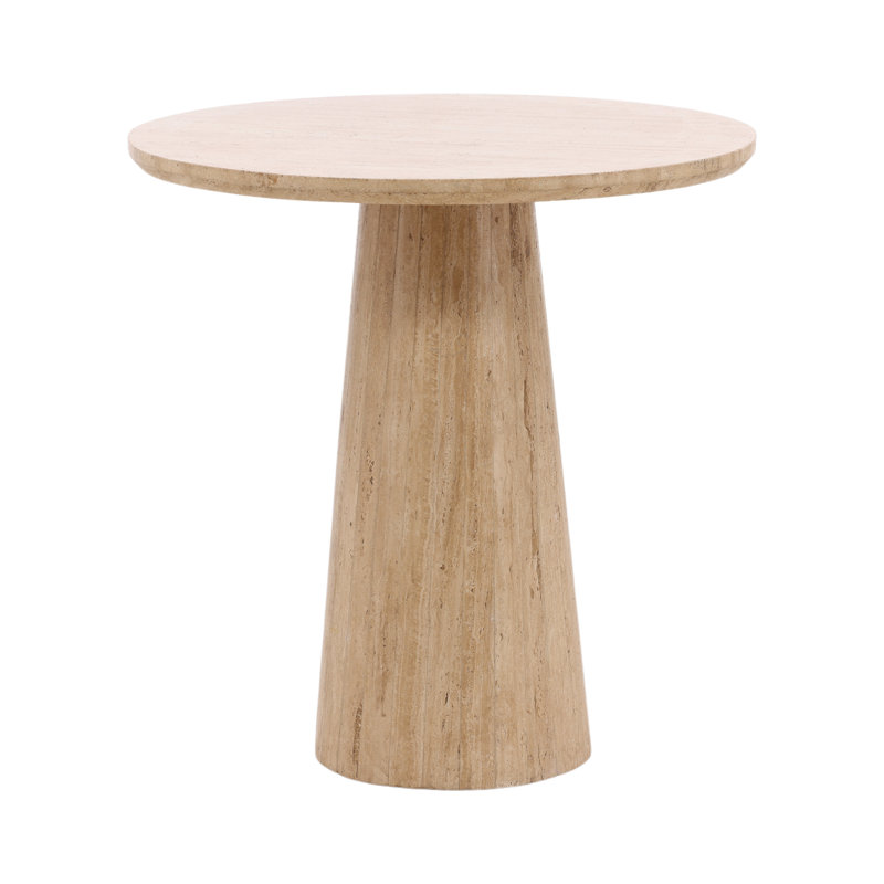 Coleman 30" Stone Pedestal Dining Table