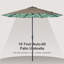Parasol de marché hexagonal en polyester 10 '