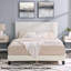 Lit plateforme tapissier Findlay Plush 3D colombe blanche-1088491355