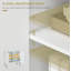 Storage Cabinet Slim Sideboard with Golden Hairpin Legs Adjustable Shelves for Living Room Dining Room Hallway White