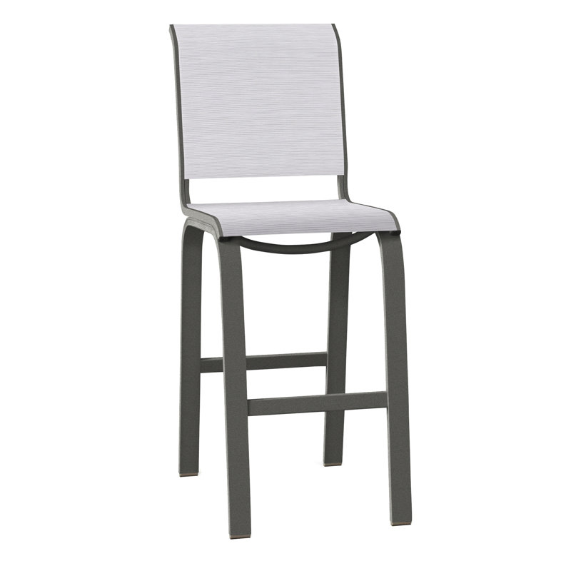 Tabouret de bar 29,5 po Holna, Graphite texturé, Abalone