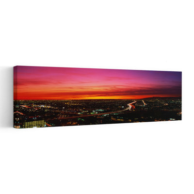 Aerial Los Angeles Ca Abstract Contemporary Architecture City Wall Art