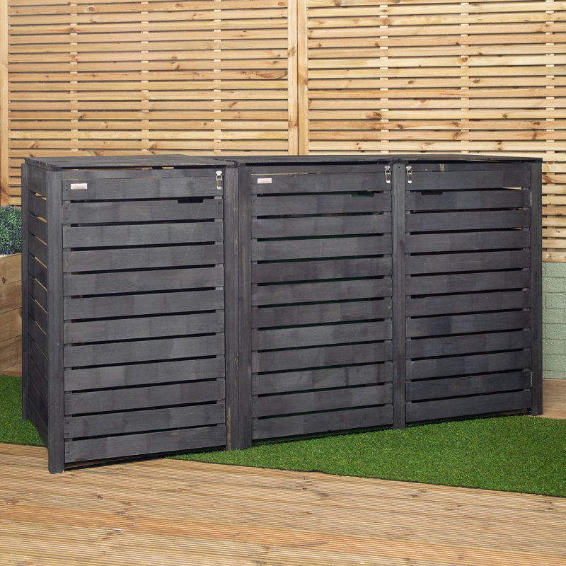 Samuel Alexander Wooden Triple Bin Store