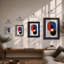 Layered Forms Geometric - Framed Print-1667923673-1667923679