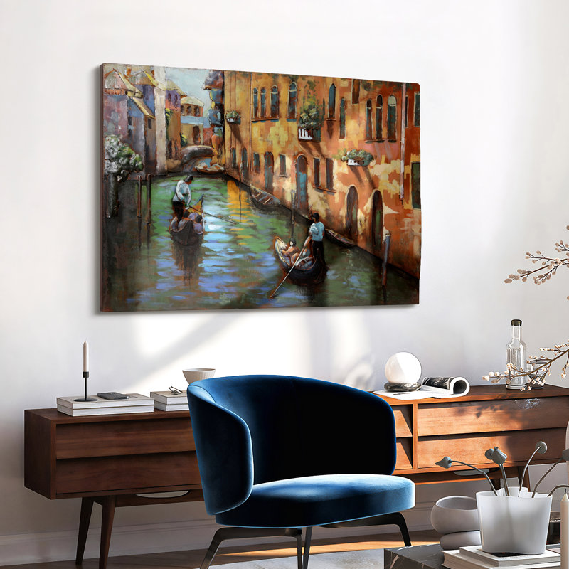 "Venice" Iron Hand Painted 3D Wall Art