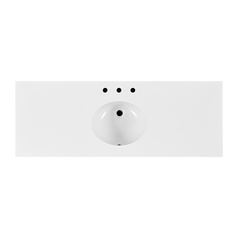 Bromley 60" Single Bathroom Vanity with Quartz Top