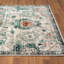 Tapis oriental à motif floral sans perte de poils-1346746332