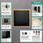 Niche murale individuelle XtraStoris noir mat avec cadre 15,38 po x 15,38 po x 4 po-88299060